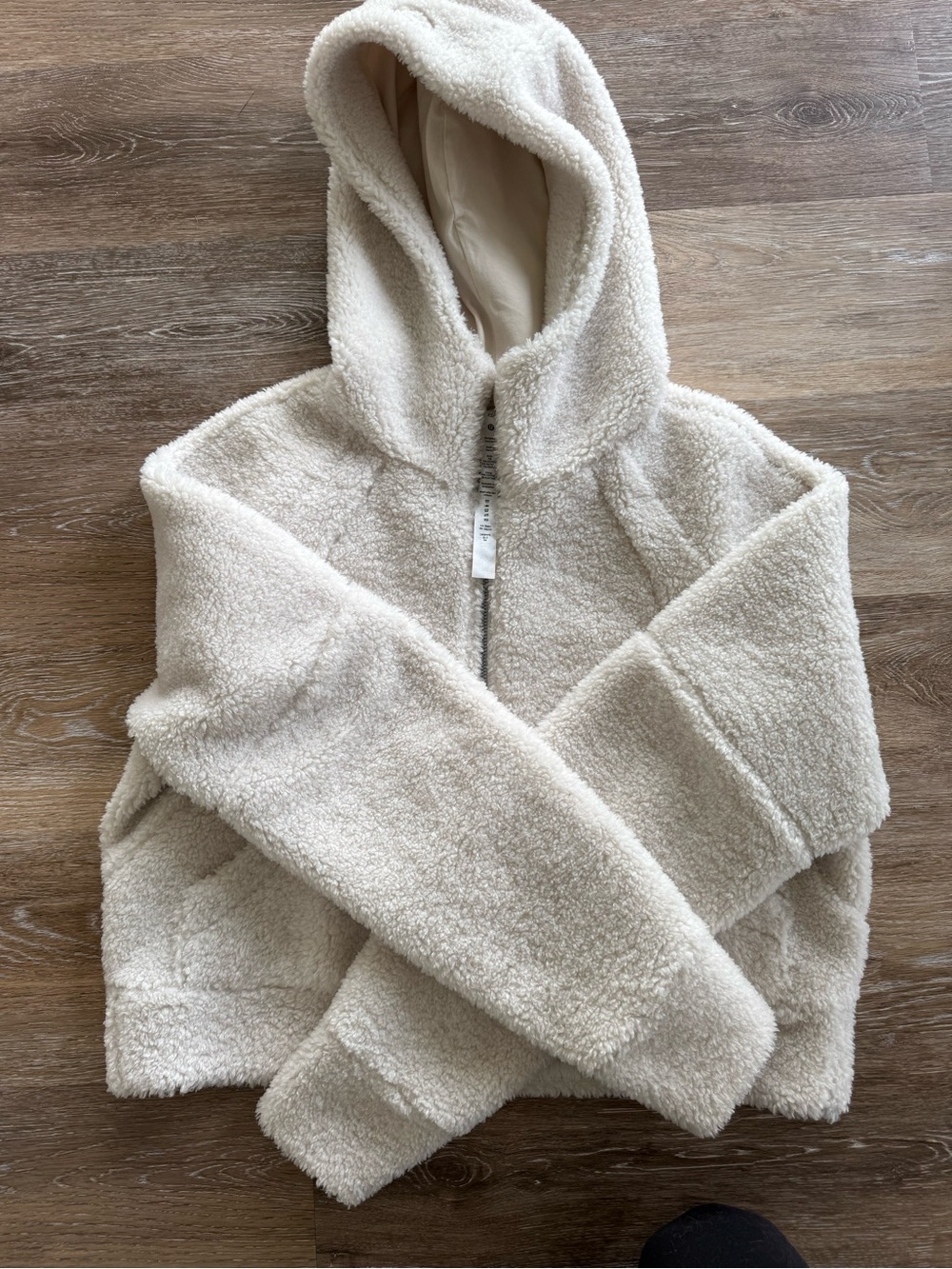 lululemon athletica Cream Sherpa Zip-Up Hoodie